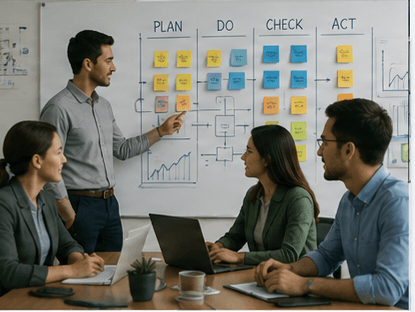 ProjectCenter+ issue management screen for internal improvement work